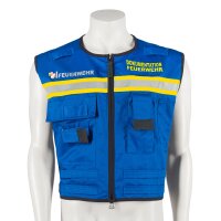 KENNZEICHNUNGSWESTE blau - DOKUMENTATION FEUERWEHR